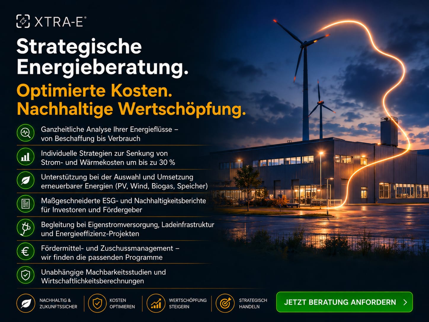 Energieberatung in modernem Büro