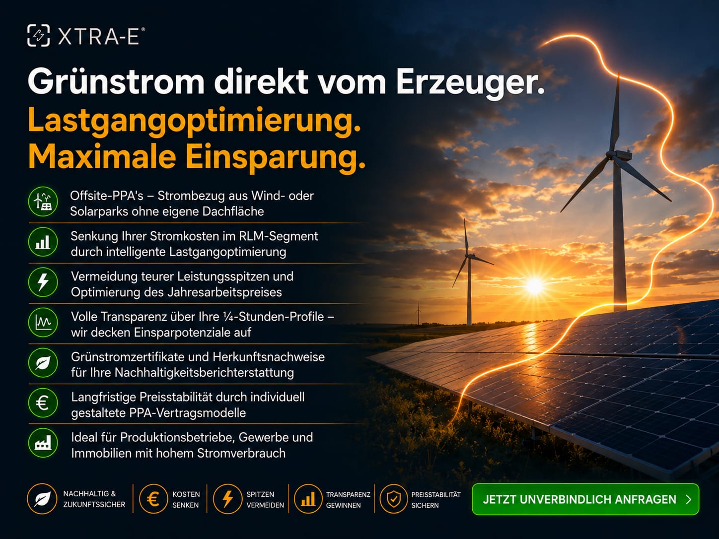 Offsite PPA und RLM Tarifoptimierung